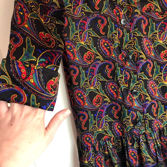 Silk vintage dress gorgeous - Picture 2 of 8